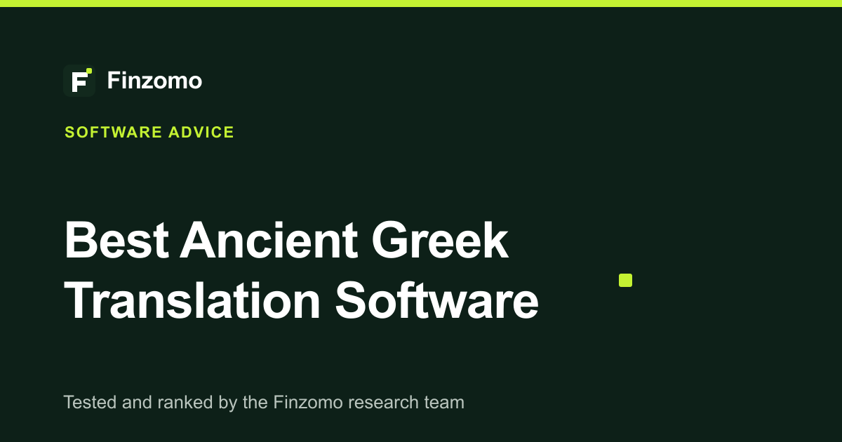 Finzomo ranking of the ancient greek translation software