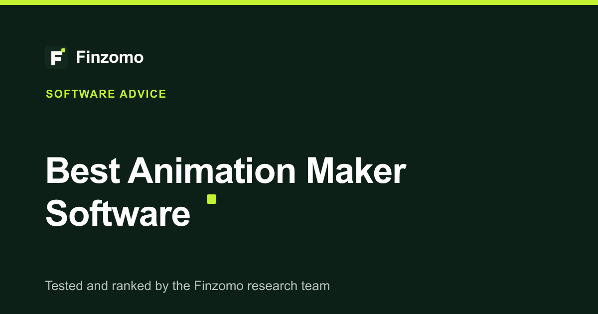 Finzomo ranking of the animation maker software