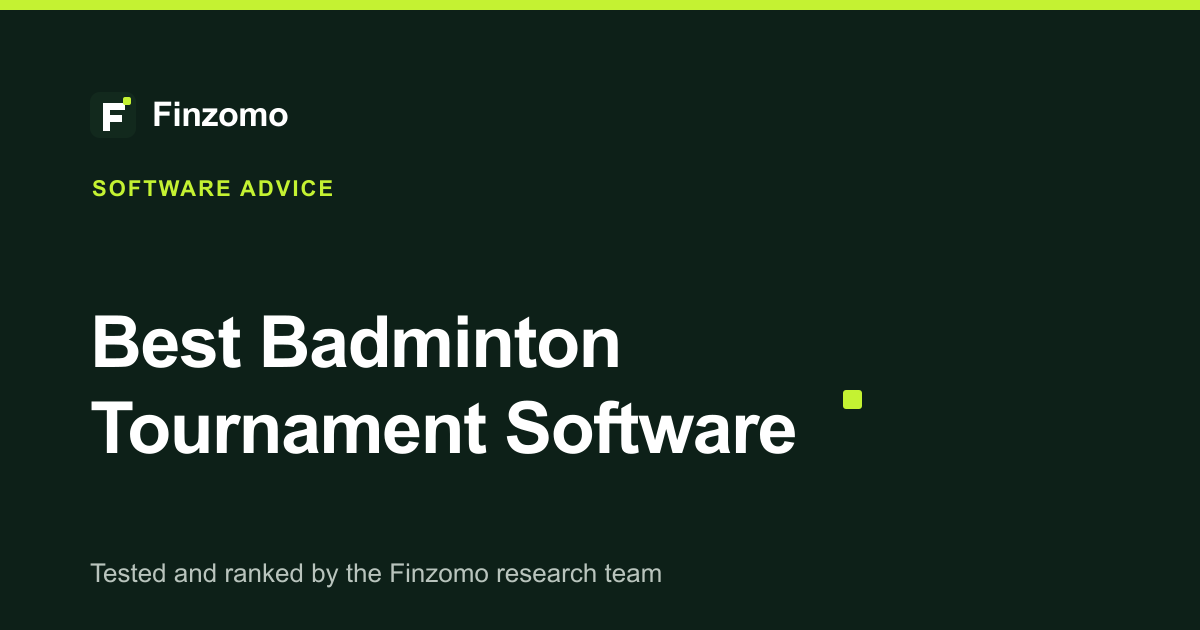 Finzomo ranking of the badminton tournament software