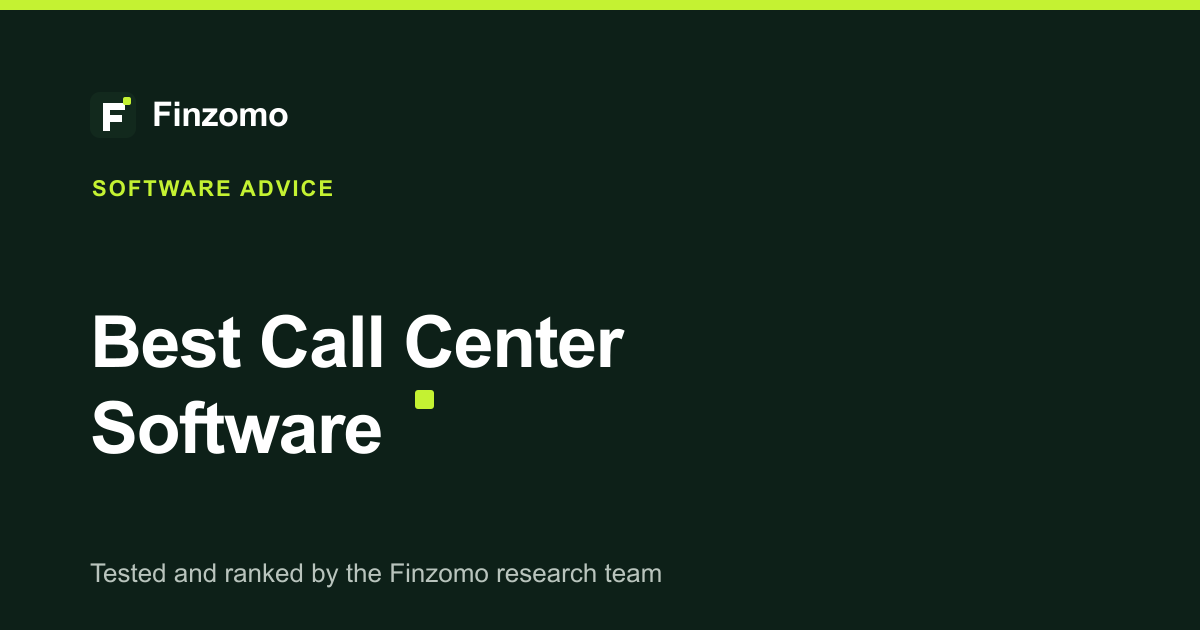 Finzomo ranking of the call center software