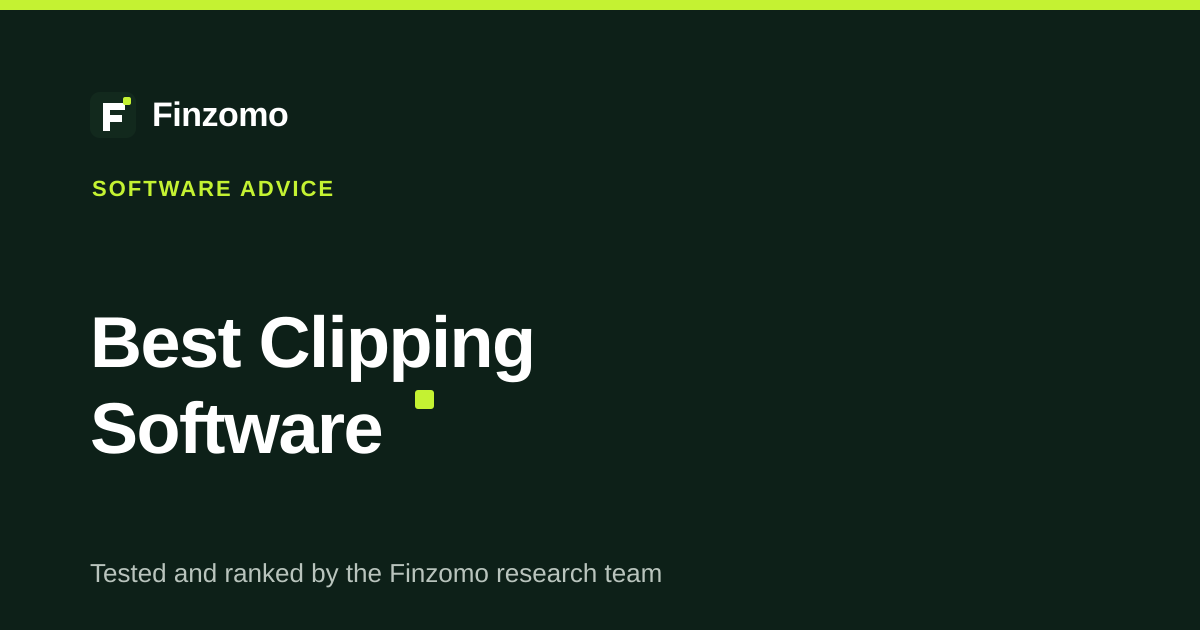 Finzomo ranking of the clipping software