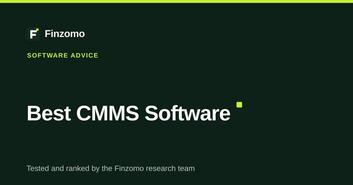 Finzomo ranking of the cmms software