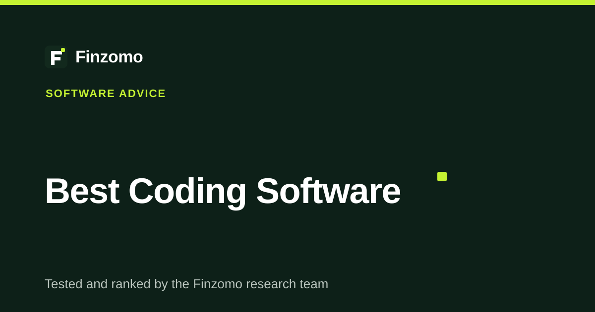 Finzomo ranking of the coding software