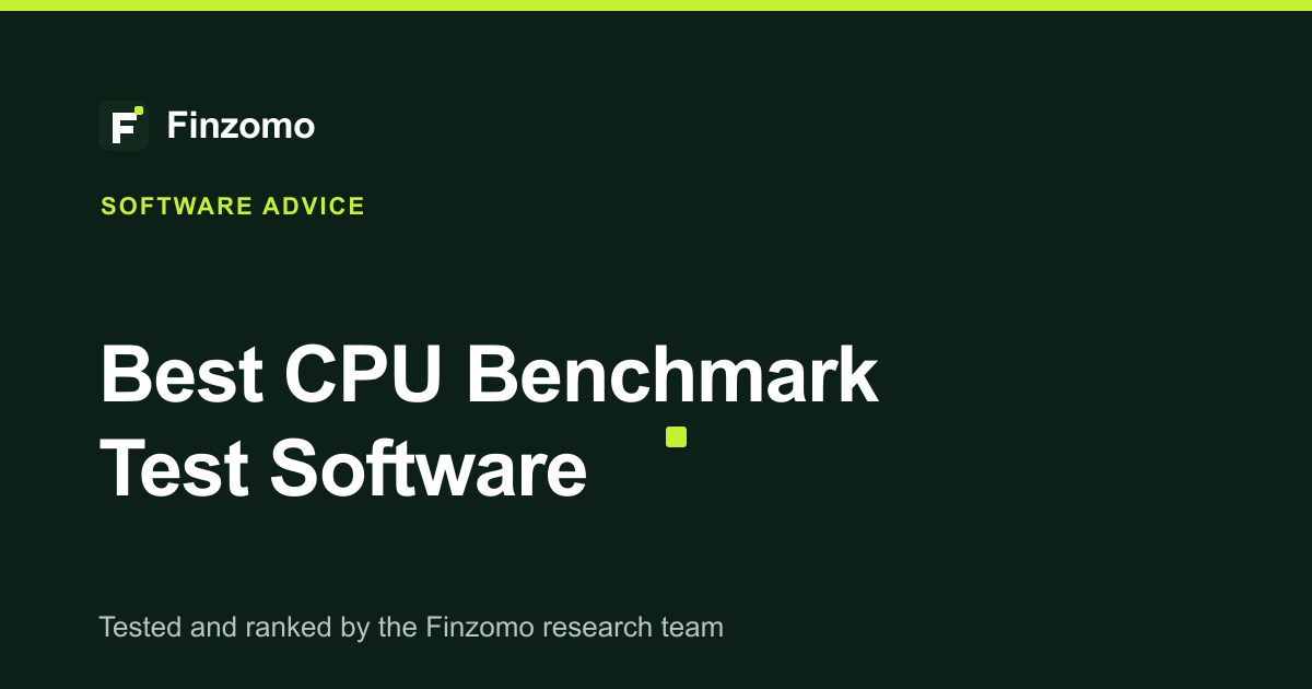 Finzomo ranking of the cpu benchmark test software
