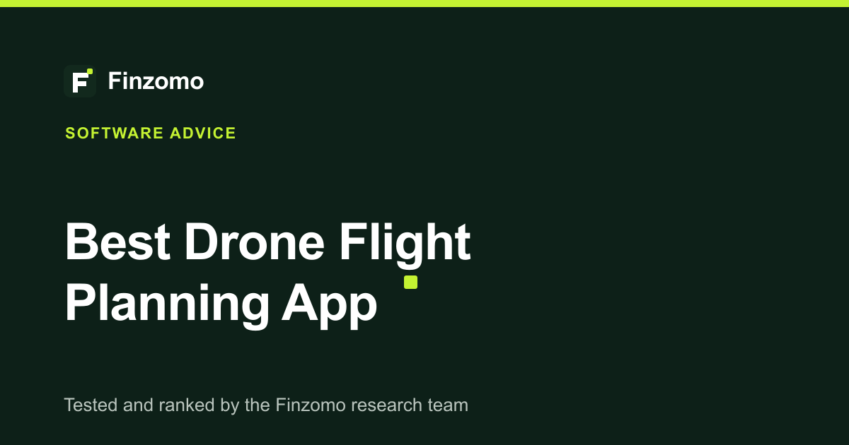 Finzomo ranking of the drone flight planning app