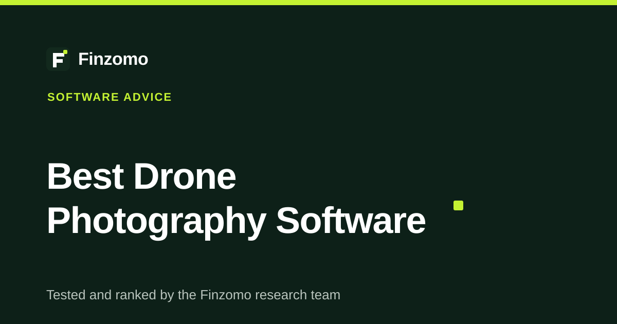 Finzomo ranking of the drone photography software