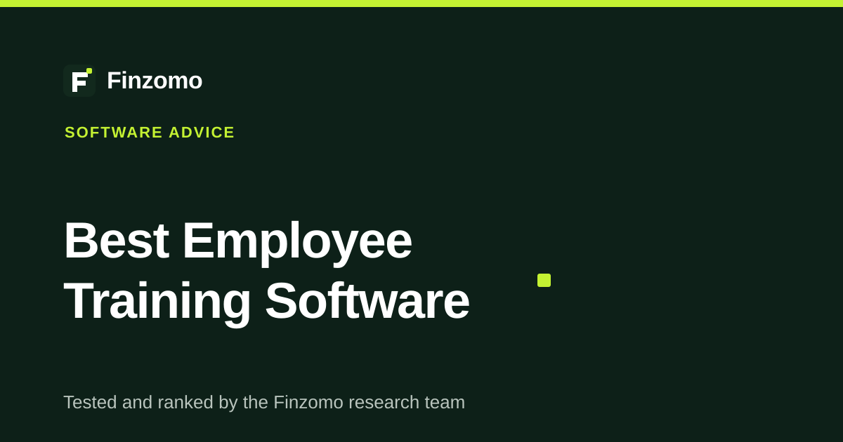 Finzomo ranking of the employee training software