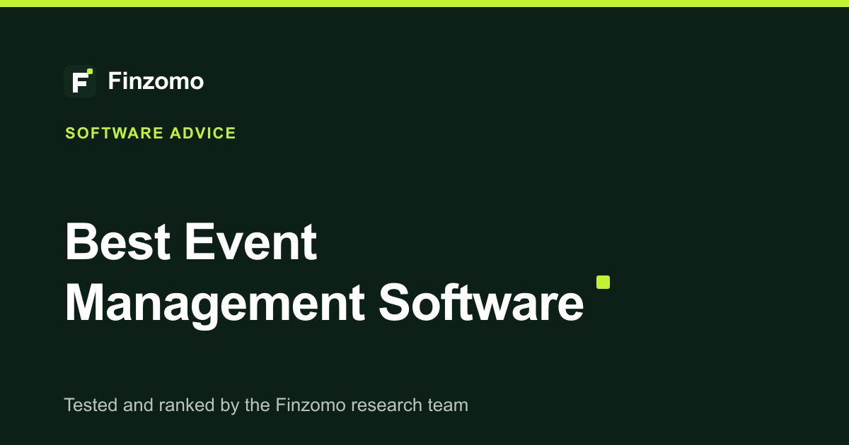 Finzomo ranking of the event management software