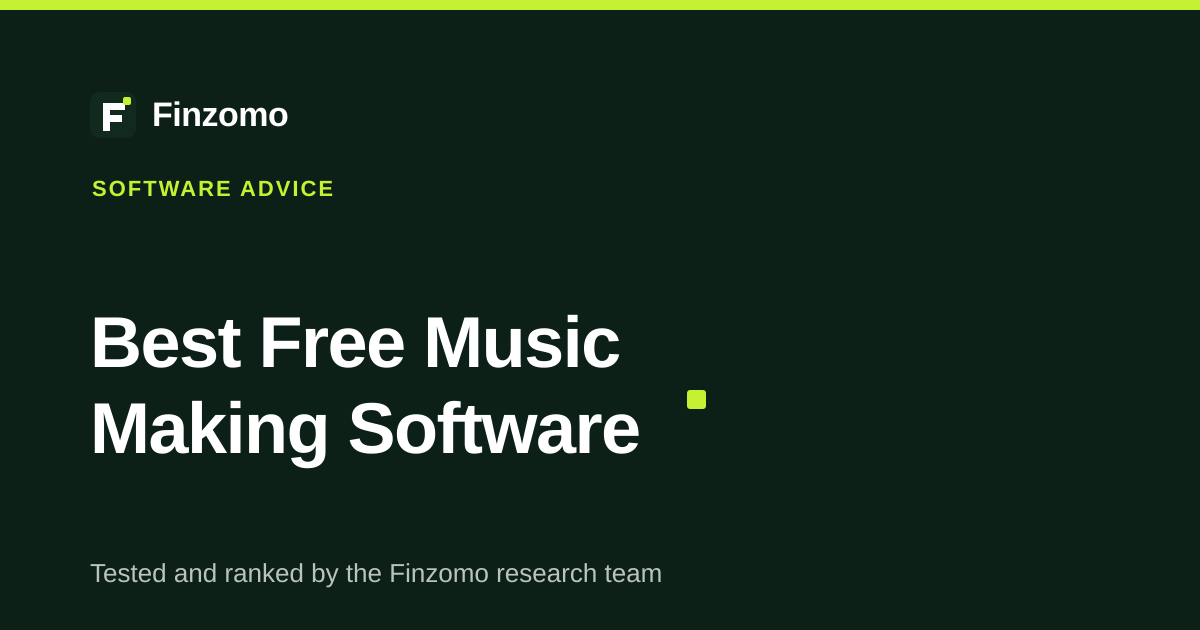 Finzomo ranking of the free music making software