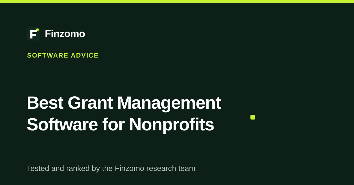 Finzomo ranking of the grant management software for nonprofits
