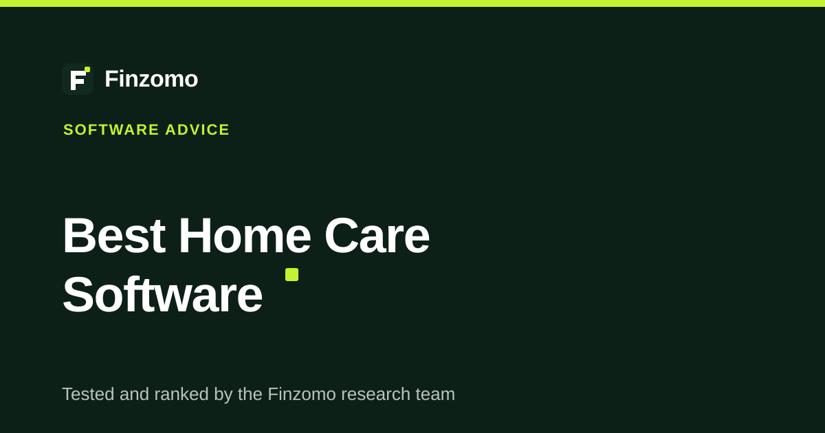 Finzomo ranking of the home care software