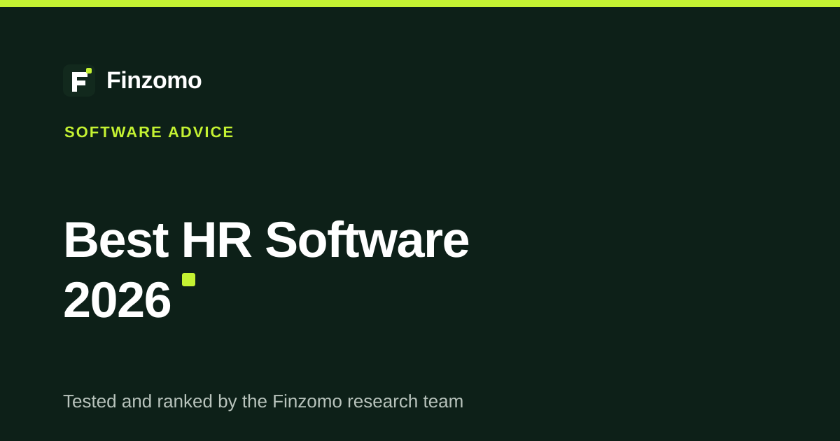 Finzomo ranking of the hr software 2026