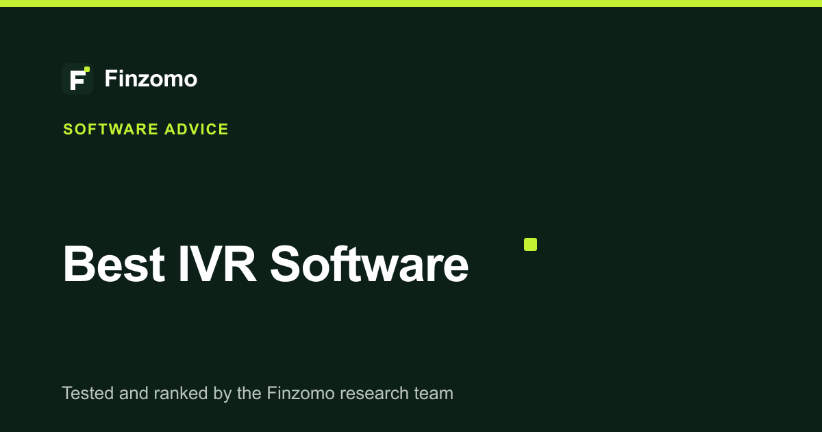 Finzomo ranking of the ivr software