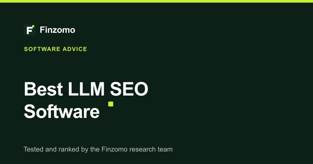 Finzomo ranking of the llm seo software