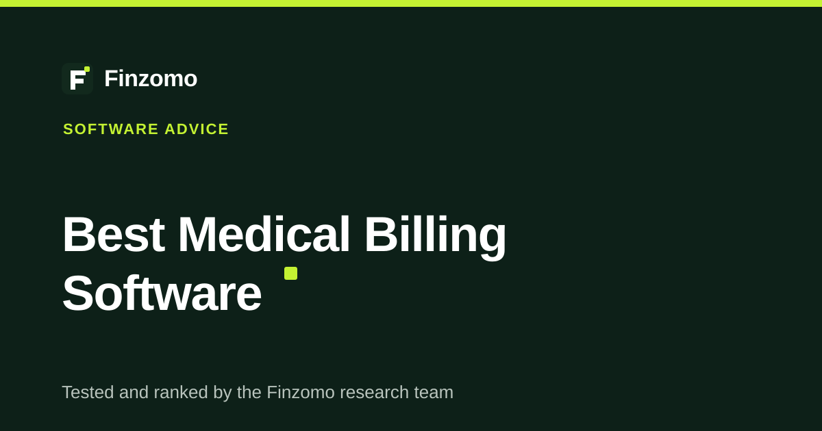 Finzomo ranking of the medical billing software