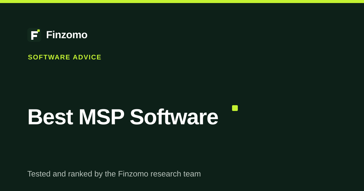Finzomo ranking of the msp software