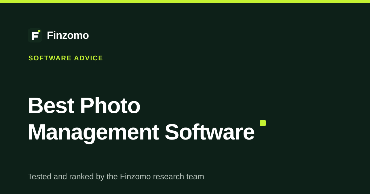 Finzomo ranking of the photo management software