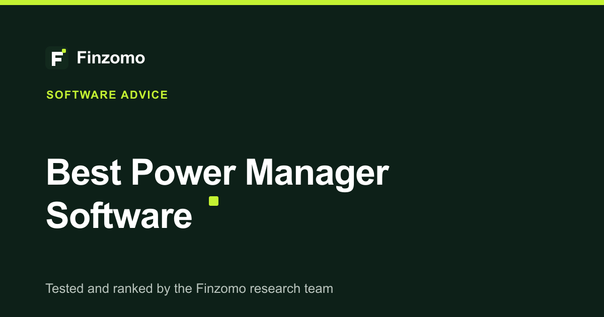 Finzomo ranking of the power manager software
