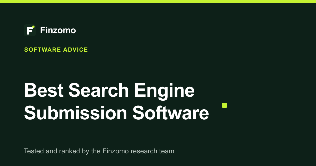 Finzomo ranking of the search engine submission software